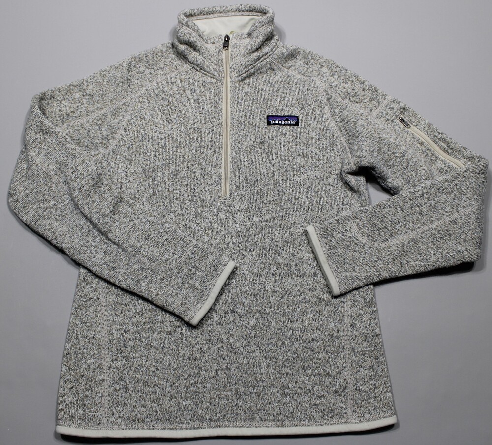 Patagonia Women’s Better Sweater 1/4 Zip Fleece Pullover Gray Heathered Size S